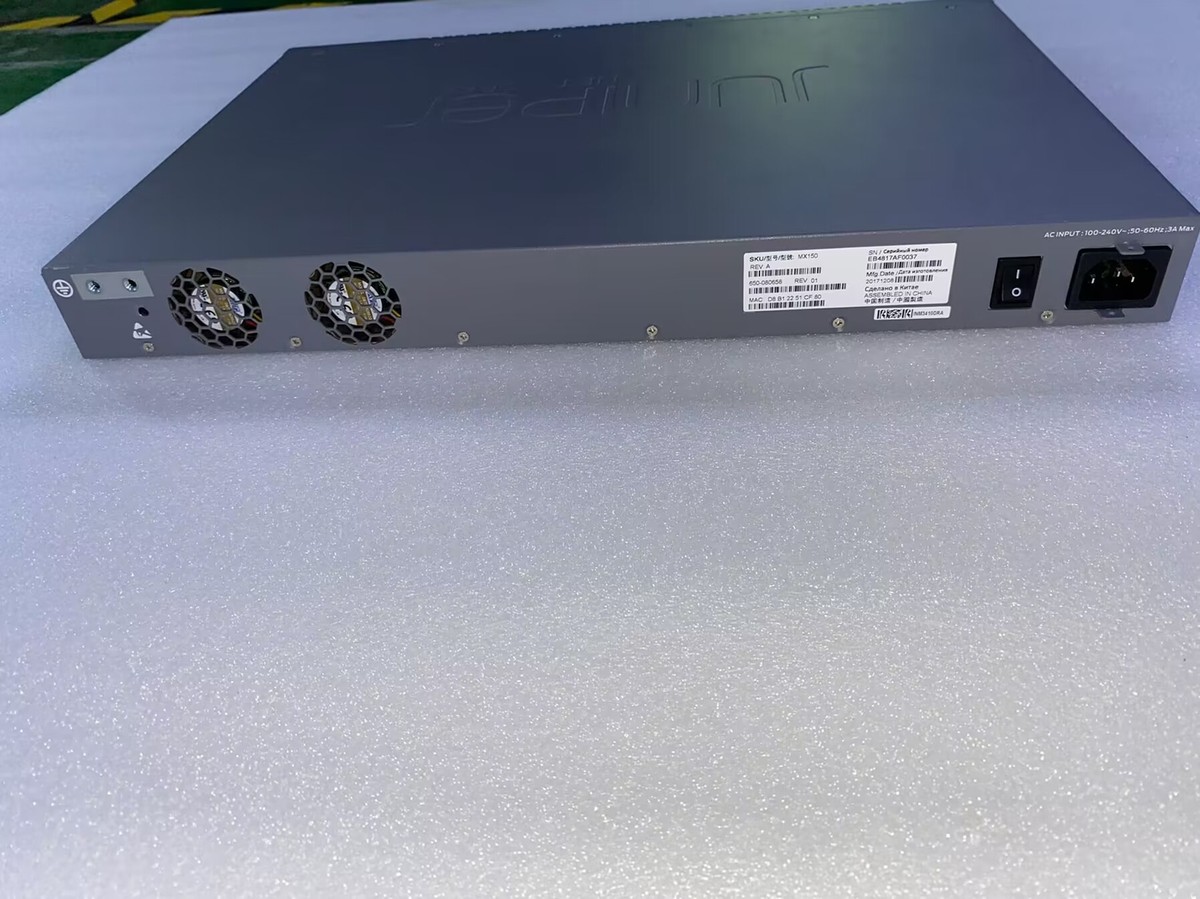 Juniper Networks MX150 Universal Router with 8x1G 2xSFP 2xSFP+