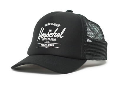 Herschel Whaler Mesh Hat Kids Cap Accessoire Schwarz Neu