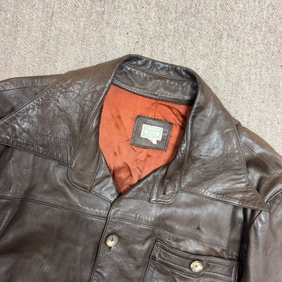 Vintage Abercrombie & Fitch Leather Jacket Mens 46 Brown Vintage Abercrombie & Fitch Leather Jacket Mens 46 Brown