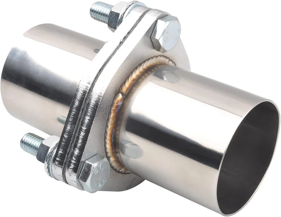 3 BOLTS 3" OD Universal Quick Fix Exhaust Triangle Flange Repair Pipe Kit Foto 2 de 4