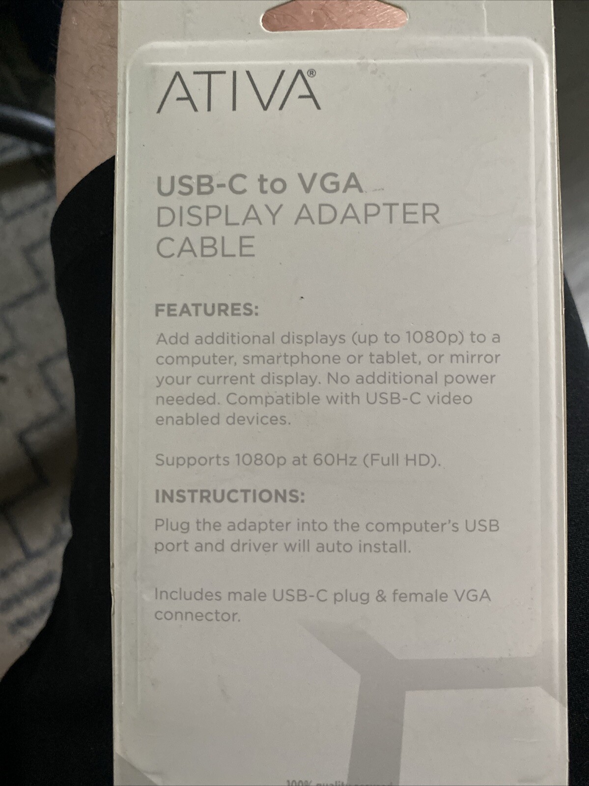 Ativa USB-C To VGA Adapter | eBay