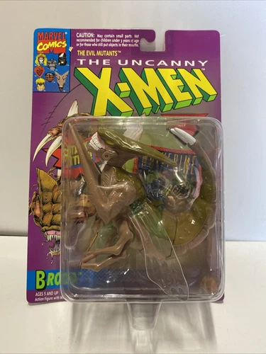 Vtg 1993 The Uncanny X-Men BROOD With Trading Card Toy Biz Marvel Comics  New