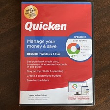 Quicken Deluxe Personal Finance Manage Your Money and Save Deluxe Windows  Mac