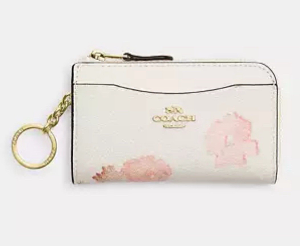 Coach Multifunction Card Case Wallet Japan Ltd Cherry Blossom