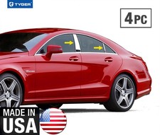 Tyger For 05-2010 Mercedes Cls 4pc Stainless Steel Chrome Pillar Post Trim Tyger For 05-2010 Mercedes Cls 4pc Stainless Steel Chrome Pillar Post Trim