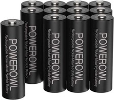 POWEROWL AA Rechargeable Batteries, 2800Mah High Capacity Batteries 1.2V Nimh Lo