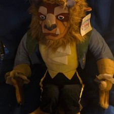 1990s Disney Store Beast Plush Beauty and the Beast - 22" paper tag nostalgic