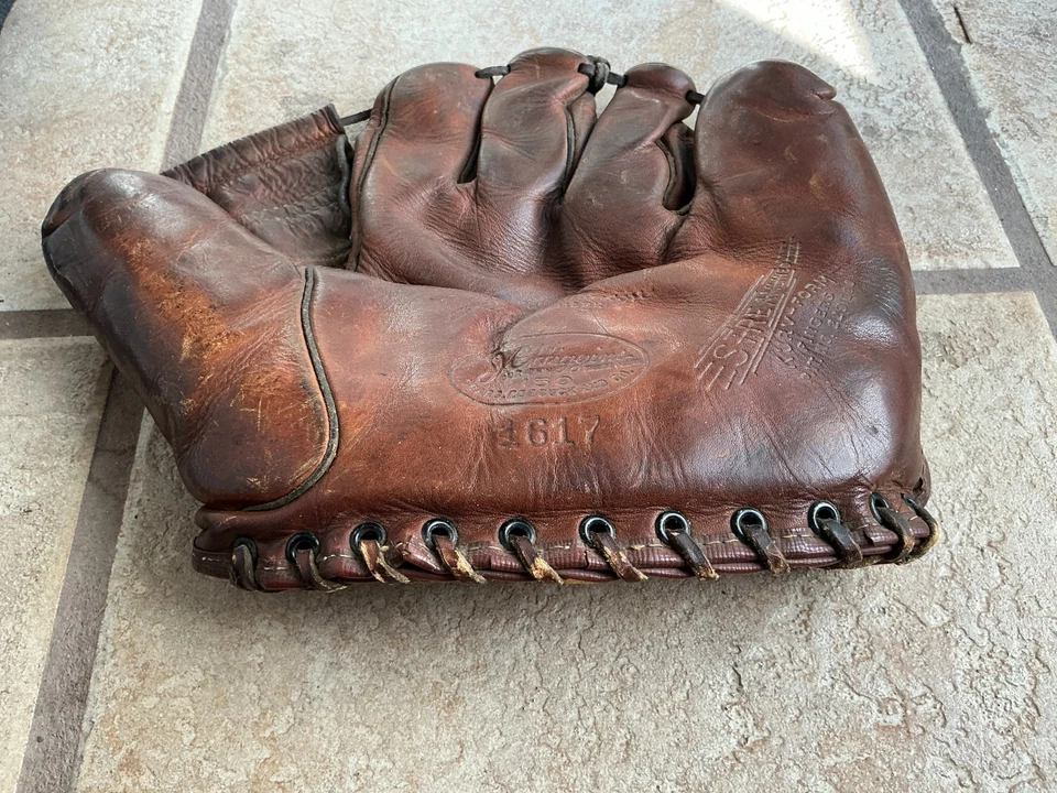 Guante de béisbol Jackie Robinson modelo 150 Sears JC Higgins de la década de 1950 - ¡Muy escaso! Foto 3 de 4