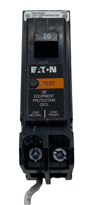 EATON QBH1020EP CIRCUIT BREAKER 1 POLE UNIT 20 AMP ELECTRICAL BREAKER 120V  