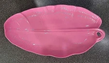Banana Leaf Melamine Platter Pink