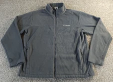 Columbia Sportswear Charcoal Interchange Fleece Winter Full Zip Gray XL Jacket