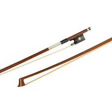 MI VI NB-510 Brazilwood Violin Bow 1/8 Size with Ebony 1/8, brown