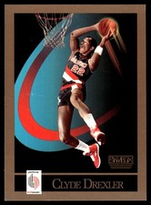 Clyde Drexler 1990-91 SkyBox #233 Trail Blazers NBA READ FREE SHIP AutographDen