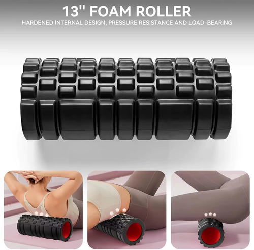 Foam Roller Yoga Column Fitness Yoga EVA Foam Roller Yoga Stick Deep Tissue Mass - Picture 3 of 15