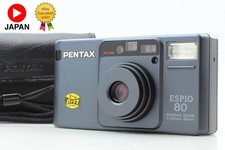  MINT w/ Case  Pentax Espio 80 Gray 35mm Point  Shoot Film Camera From JAPAN