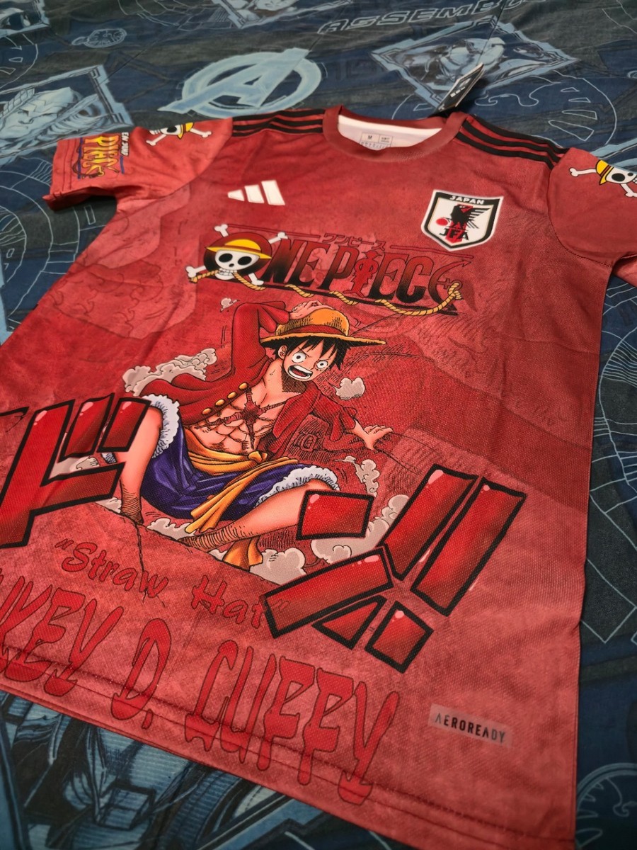 ONE PIECE ユニフォーム One Piece Jersey - Luffy Anime Football Soccer Jersey
