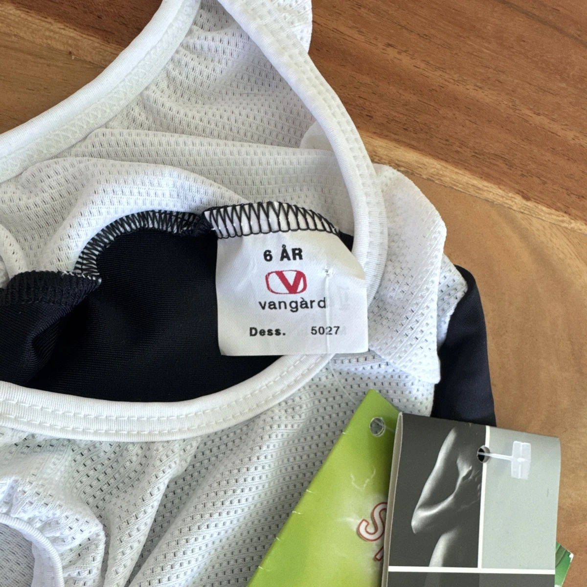 Vangård Kids Cycling Bib Shorts Padded Black/White Size 6 År MPN 5027