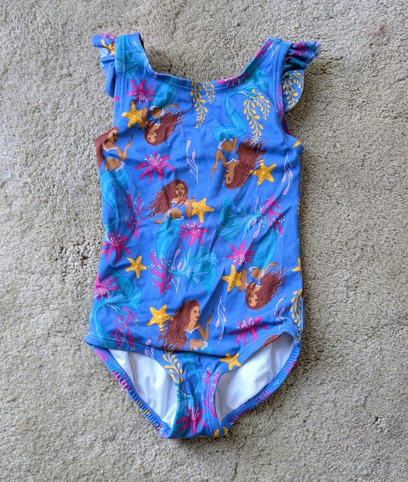 Hanna Andersson Swim Suit Little Mermaid Disney Size 90 3T