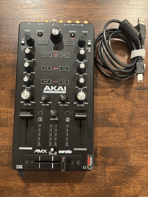 Akai Professional AMX DJ Mixer Midi Controller for Serato DJ