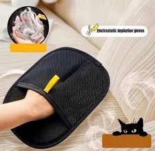 New Pet Hair Removal Tool Reusable Static Removal Gloves, Double-Sided Grooming