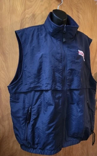 NSXCA Acura NSX Club Of America Reversible Fleece Logoed Vest Navy Blue Elkhart  image 5