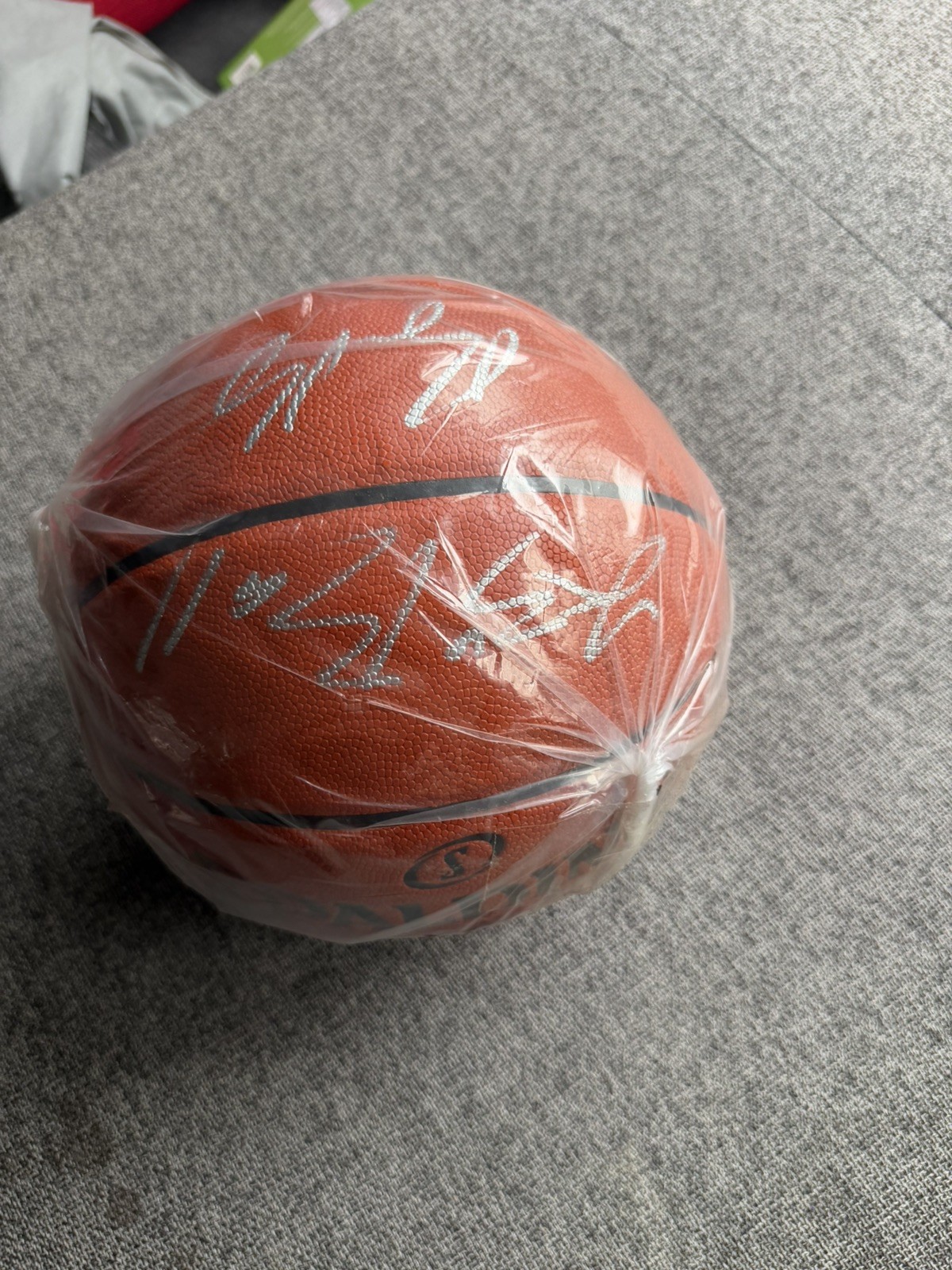 Lonzo Ball Kyle Kuzma Signed Spalding Basketball Authenticated By Fanatics 