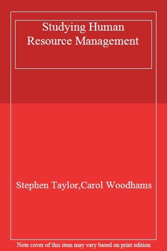 Studying Human Resource Management,Stephen Taylor,Carol Woodhams