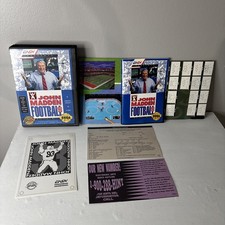 John Madden Football '93 Sega Genesis, 1993 Complete W/ Poster Manual & Inserts
