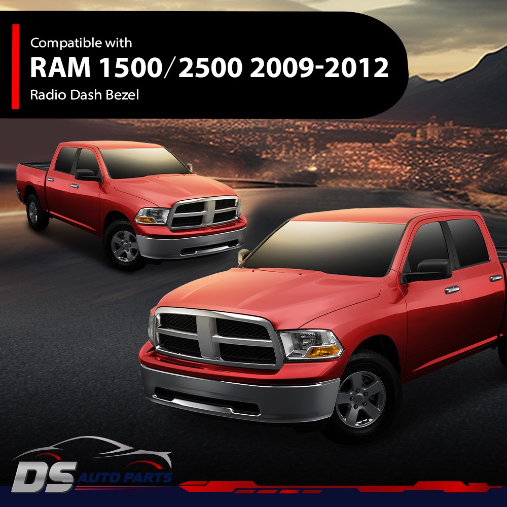 Fit For 2009 2010 2011 2012 Dodge Ram 1500 2500 Radio Bezel Dash Trim Panel  New