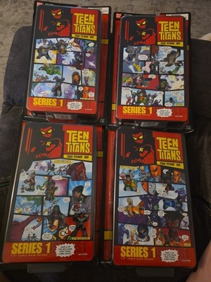 Bandai Teen Titans Go!Series 1 Action Figure set of 4 boxed comic book heroes