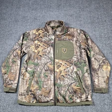 Drake Non-Typical Jacket Mens XL Realtree Camo Fleece Lined Magnattach Hunting