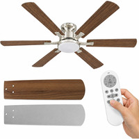 Deckenventilator 132 Cm Mit Beleuchtung Fernbedienung Leiser Dc-Motor 6
