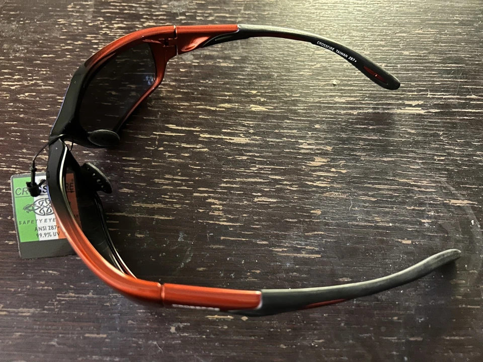 Óculos de segurança 2812 Infinity Premium, lente espelhada dourada - armação laranja/preta - Imagem 3 de 3