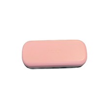 Kate Spade New York Pink  Green Hard Eyeglass/Sunglasses Case w/ Cleaning Cloth