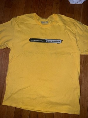 Post Malone Beer Bongs and Bentleys Yellow Concert T-shirt, 2018, Size Large