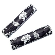 2 x Heat Resistant Solid Aluminum Picatinny Rail Cover 6" Long- Grim Reaper