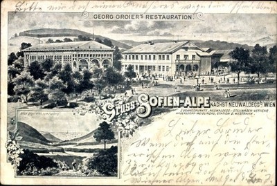 Ak Neuwaldegg Wien 17 Hernals, Georg Groier's Restauration,... - 4892651