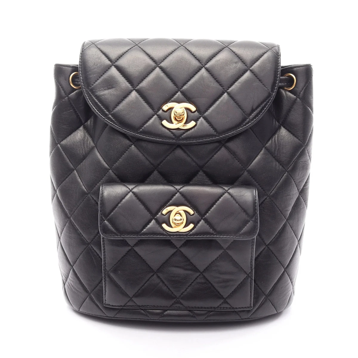 CHANEL ブラックレザー バックパック CHANEL Backpack Black Bags & Handbags for Women for sale | eBay