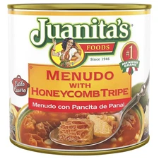 Juanita’s Foods Ready to Serve Menudo with Honeycomb Tripe Soup, 25 oz Can