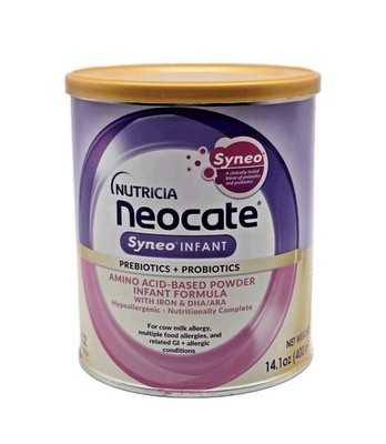 Nutricia SYNEO Infant 14.1 oz expiration date 03/25/2027