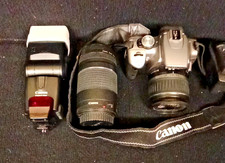 Canon EOS 60D 18.0 MP Digital SLR Camera -Black w/ 18-55  75-300mm ZOOM LENSES