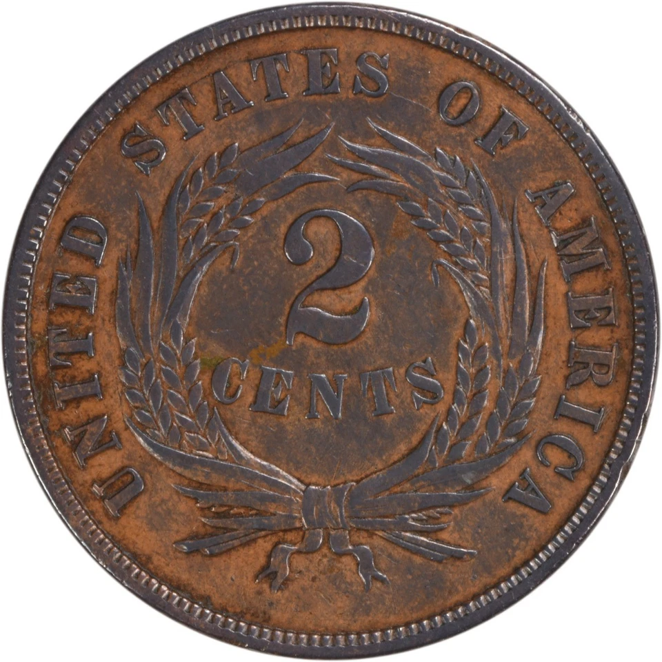 1868 Two Cent Piece EF Uncertified #125 - Image 2 of 2