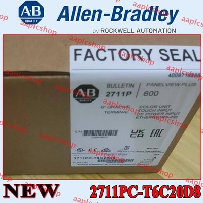 2711PC-T6C20D8 Original AB PanelView Plus 6 600 Ethernet RS232 Free Shipping&Tax