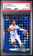 2024 PANINI MOSAIC BLUE #290 STEPHON CASTLE ROOKIE RC /199 PSA 9