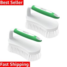 Scrub Brush for Cleaning Comfort Grip Shower Scrubber Stiff Bristles with Han...