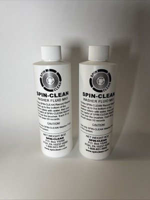 Spin-Clean  16 oz. Bottle Record Washer Fluid MKIII MKII MK3 (8oz Bottles X 2)