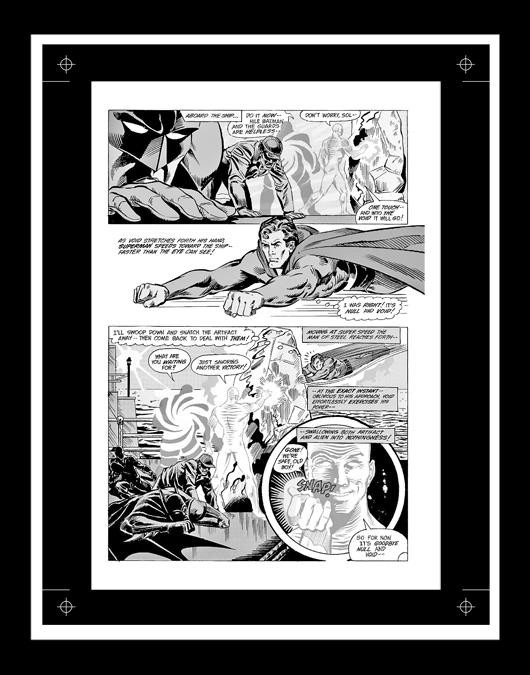 Curt Swan World's Finest #304 Rare Production Art Pg 21 Monotone