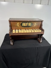 Antique Toy Piano USA Victorian Cherubs Child Doll 1800’s