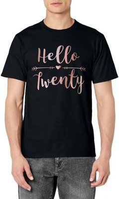 Women 20th Birthday Gift Hello 20 Cute Arrows T-Shirt