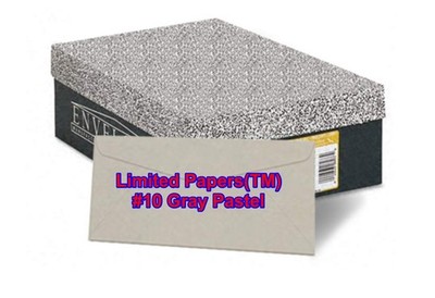 Limited Papers (TM) #10 Regular Envelope, Grey Pastel, 24# (4.8'' x 9.5'')-500/PK